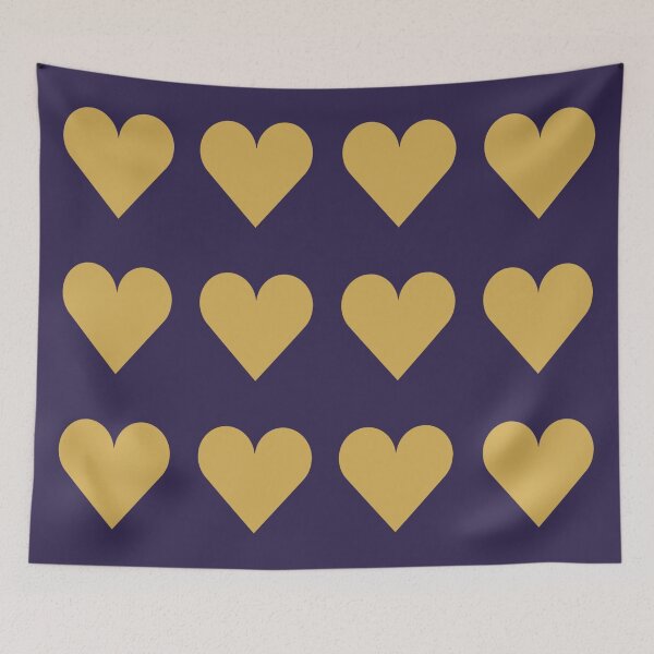 Item preview, Large GOLD and NAVY BLUE LOVE HEARTS designed and sold by RachelMacht.