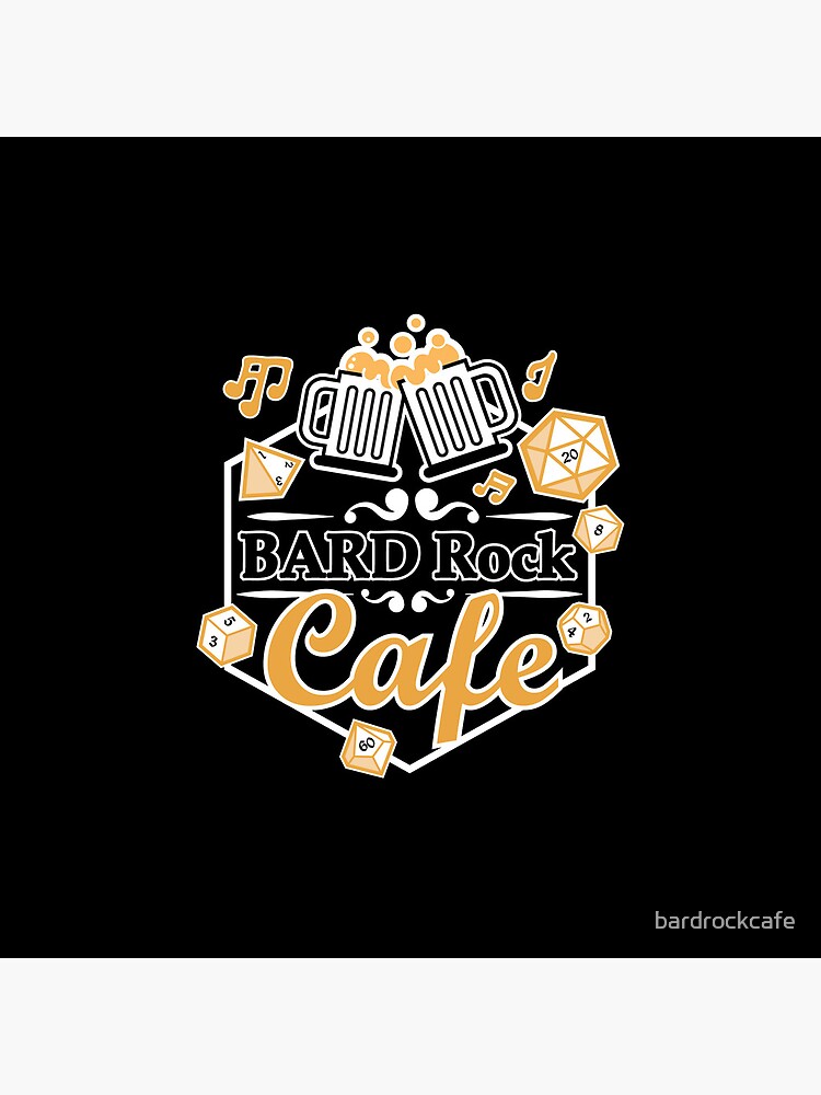 Thumbnail 4 of 4, Pillow, Bard Rock Cafe Jazzy Logo designed and sold by bardrockcafe.