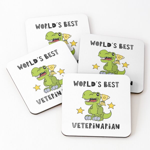 Item preview, Funny Veterinarian, Worlds Best Veterinarian, Humor, Dinosaur, T Rex, Tyrannosaurus, Animal, World Greatest, Cute Dino designed and sold by iHeartDinosaurs.