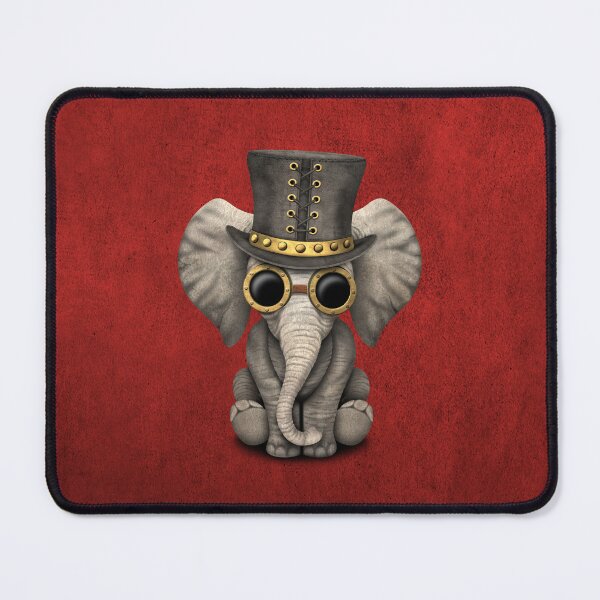 Item preview, Steampunk Baby Elephant Red designed and sold by JeffBartels.