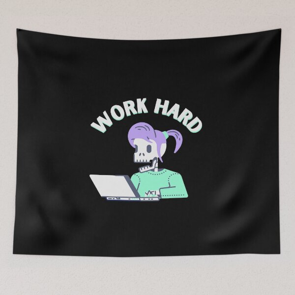 Item preview, Work Hard designed and sold by Disturbing Wonderland.