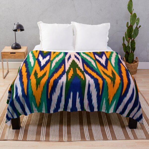 Item preview, The beams Uzbek ikat classical called atlas pattern designed and sold by LeFabriqueOuz.