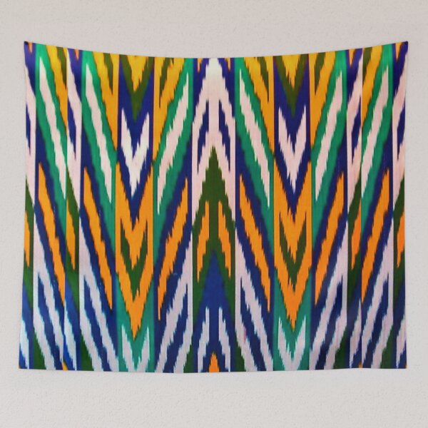 Item preview, The beams Uzbek ikat classical called atlas pattern designed and sold by LeFabriqueOuz.