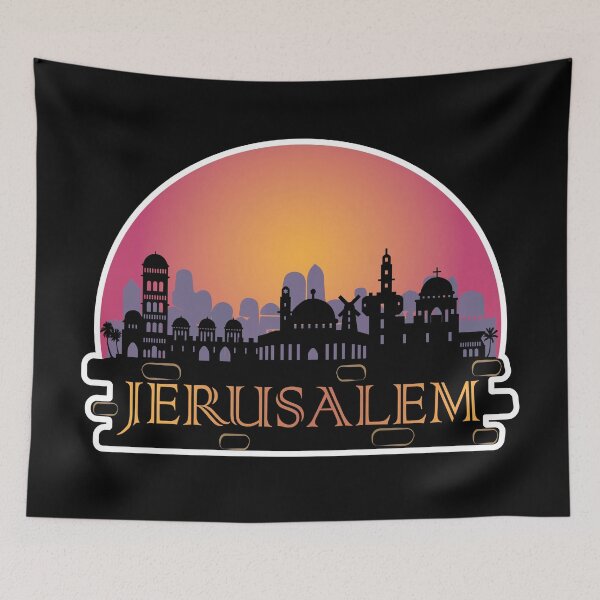 Item preview, Jerusalem Skyline Israel Travel  designed and sold by TheInkElephant.