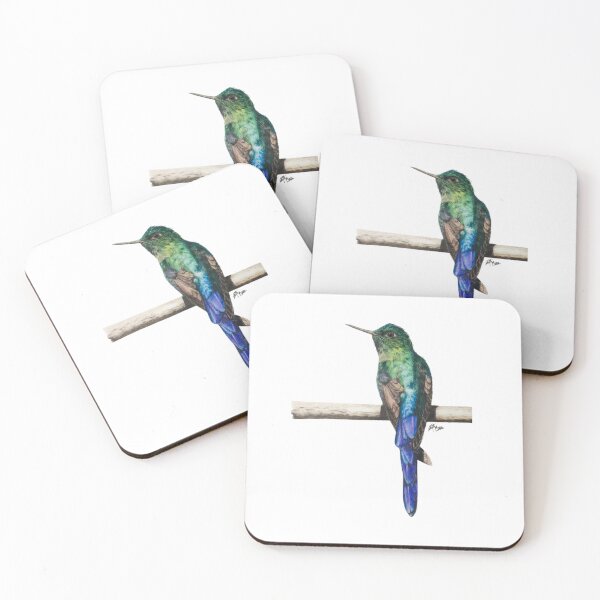 Item preview, Little multicolored hummingbird | bird lover designed and sold by NathBros.