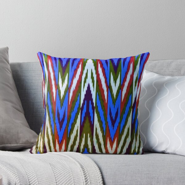 Item preview, The beams Uzbek ikat classical called atlas pattern designed and sold by LeFabriqueOuz.