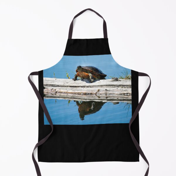 Item preview, Turtle on log designed and sold by MoreGoodArt.