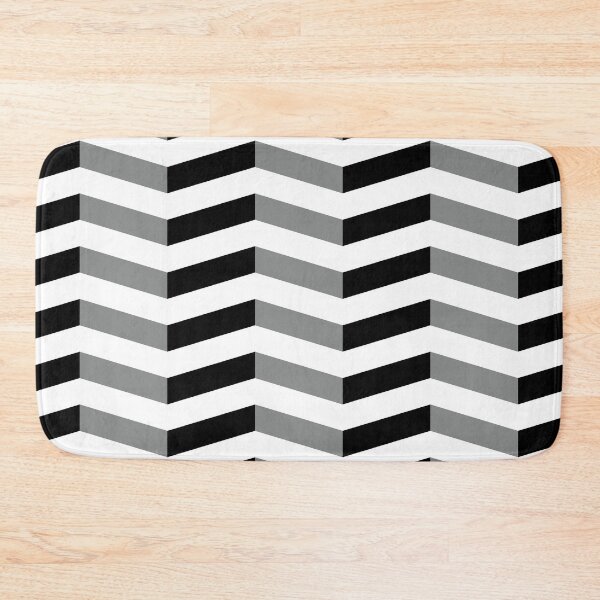 Item preview, Arrow Greyscale Black Grey and White Symmetry Diagonal Triangle Geometric Pattern designed and sold by Moyanana.