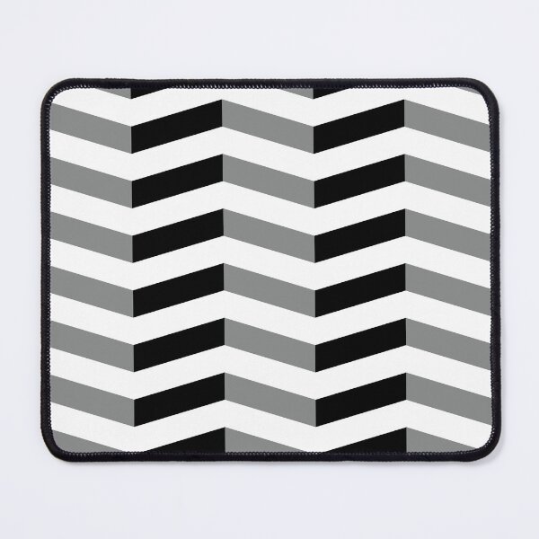Item preview, Arrow Greyscale Black Grey and White Symmetry Diagonal Triangle Geometric Pattern designed and sold by Moyanana.