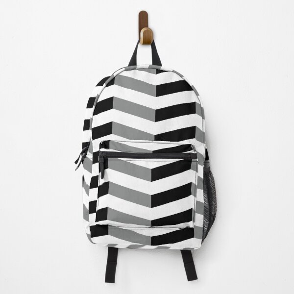 Item preview, Arrow Greyscale Black Grey and White Symmetry Diagonal Triangle Geometric Pattern designed and sold by Moyanana.