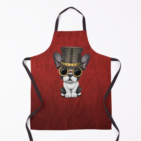 Item preview, Steampunk French Bulldog Puppy Red designed and sold by JeffBartels.