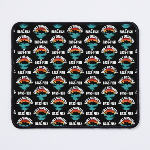 Item preview,  Easily distracted by Bass fish -colourful cute funny retro gift present t-shirt. designed and sold by DesignedBySnip.
