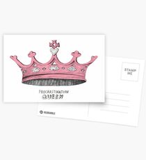Procrastination Queen Postcards