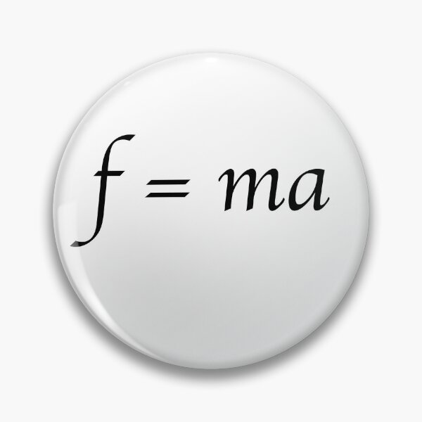 Item preview, F=ma Newton's Second Law - Essential T-Shirt - Second Law of Mechanics designed and sold by NotUrAverageART.
