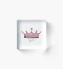 Procrastination Queen Acrylic Block
