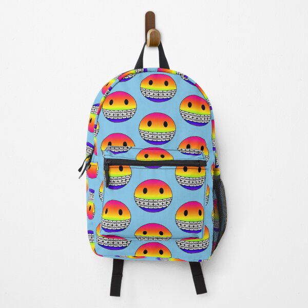 Item preview, Rainbow Smiley Face with Braces designed and sold by RawSunArt.