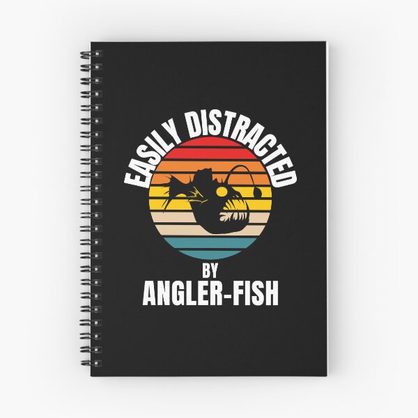 Item preview,  Easily distracted by Angler fish -colourful cute funny retro gift present t-shirt. designed and sold by DesignedBySnip.