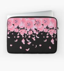 Grafische Kirschblüte-Blumen Laptoptasche