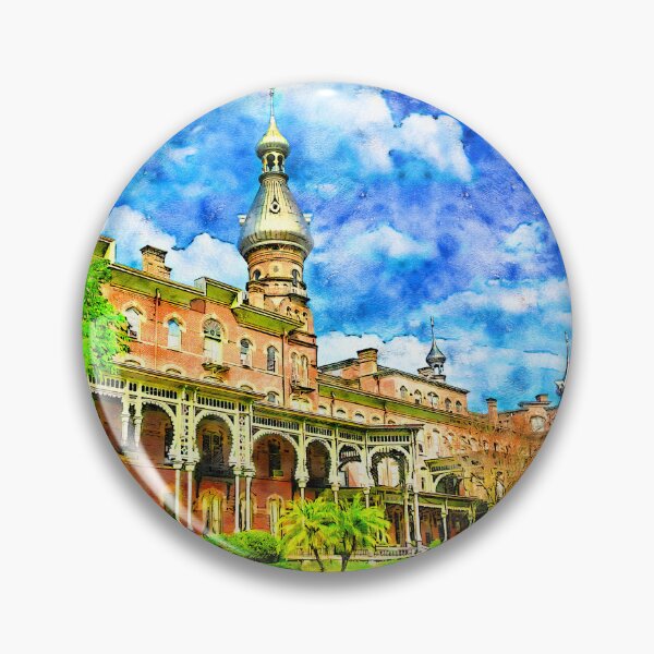Item preview, Henry B. Plant Museum in Tampa, Florida - pen and watercolor designed and sold by NickoPrints.