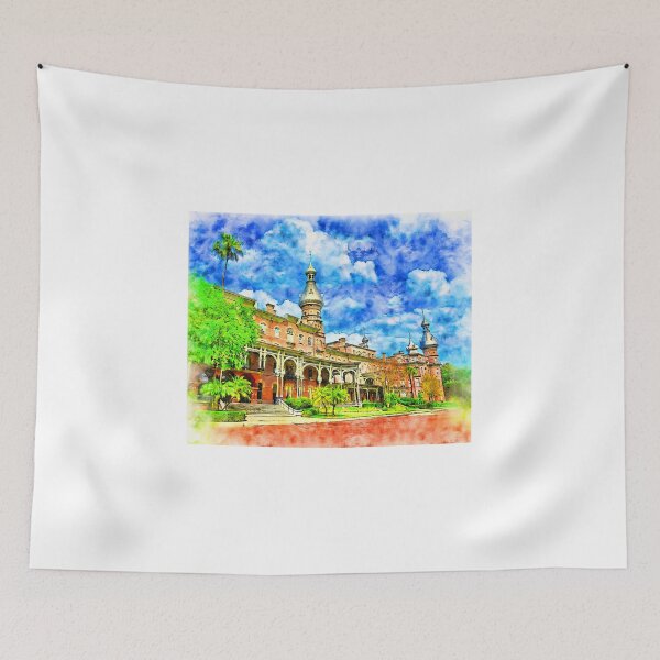 Item preview, Henry B. Plant Museum in Tampa, Florida - pen and watercolor designed and sold by NickoPrints.