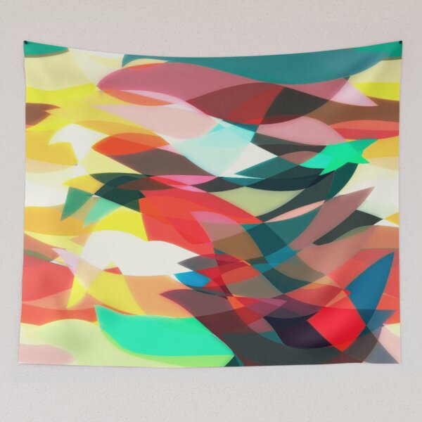Item preview, Abstract multicolor geometric triangles designed and sold by cutecrazytshirt.