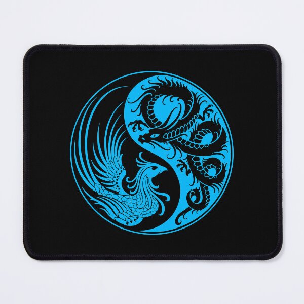 Item preview, Blue and Black Dragon Phoenix Yin Yang designed and sold by JeffBartels.
