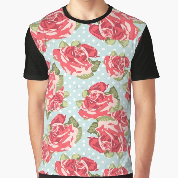 Item preview, Pink & Blue Rose Pattern designed and sold by Ravanna Lotus.