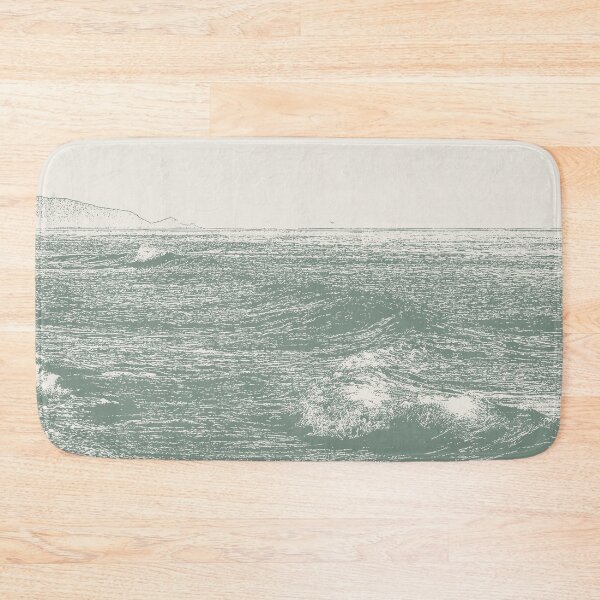 Item preview, Beach in Sage Green designed and sold by ArticraftShop.