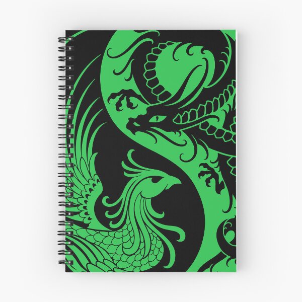 Item preview, Green and Black Dragon Phoenix Yin Yang designed and sold by JeffBartels.