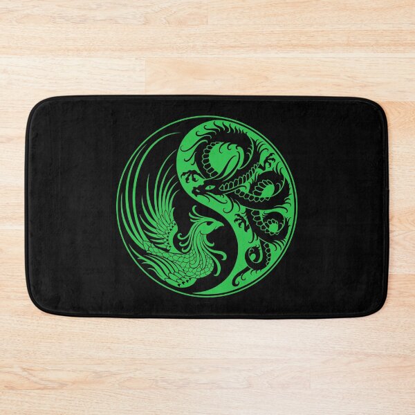 Item preview, Green and Black Dragon Phoenix Yin Yang designed and sold by JeffBartels.