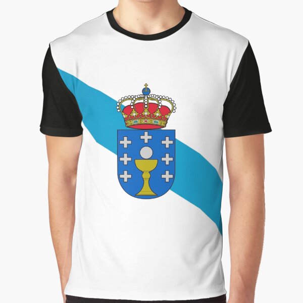 Bandera de Galicia / Bandeira Galega / Bandera Galiciana Camiseta gráfica
