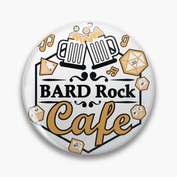 Item preview, Bard Rock Cafe Jazzy Logo (Outlined) designed and sold by bardrockcafe.