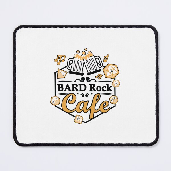 Item preview, Bard Rock Cafe Jazzy Logo (Outlined) designed and sold by bardrockcafe.