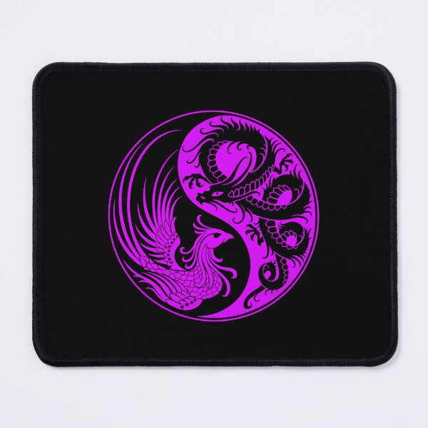 Item preview, Purple and Black Dragon Phoenix Yin Yang designed and sold by JeffBartels.