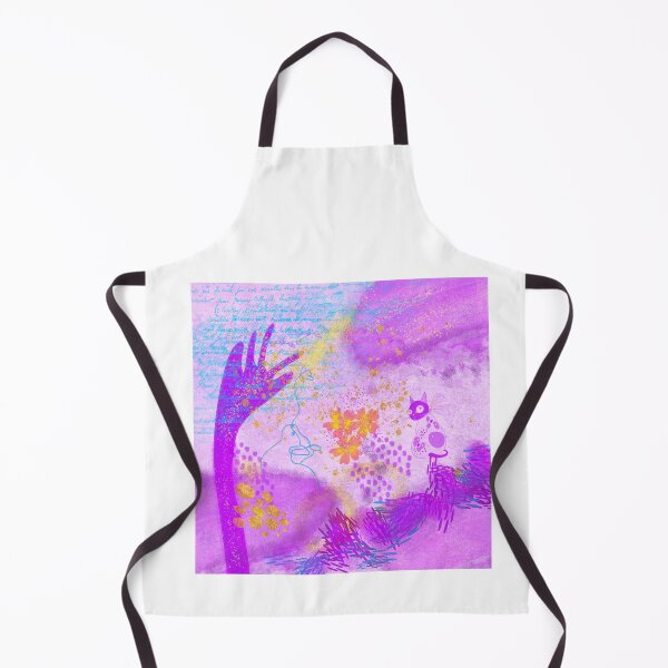 Aperçu de l'œuvre Peinture surréaliste moderne abstraite violet et or créée et vendue par ManifestoDesign.