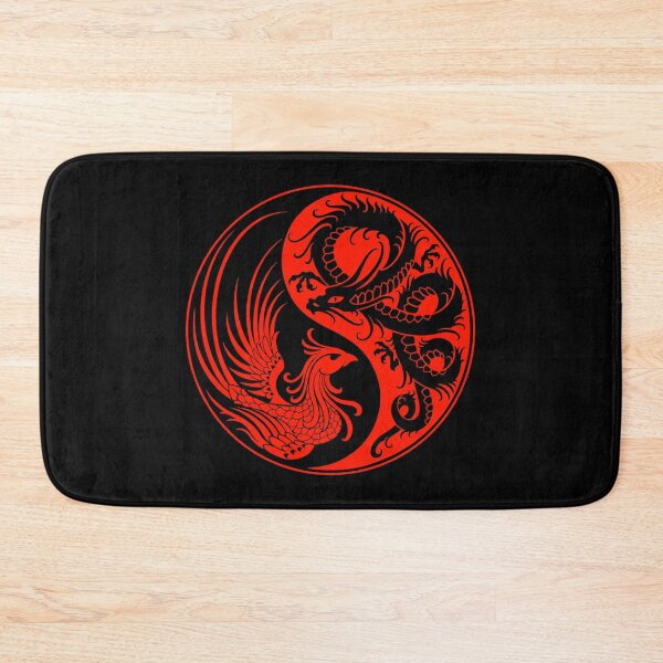 Item preview, Red and Black Dragon Phoenix Yin Yang designed and sold by JeffBartels.
