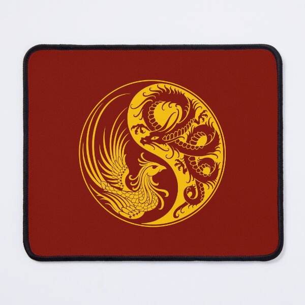 Item preview, Yellow and Red Dragon Phoenix Yin Yang designed and sold by JeffBartels.