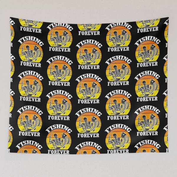 Item preview, Fishing Forever Funny Skelton Slogan designed and sold by Mrspink16.