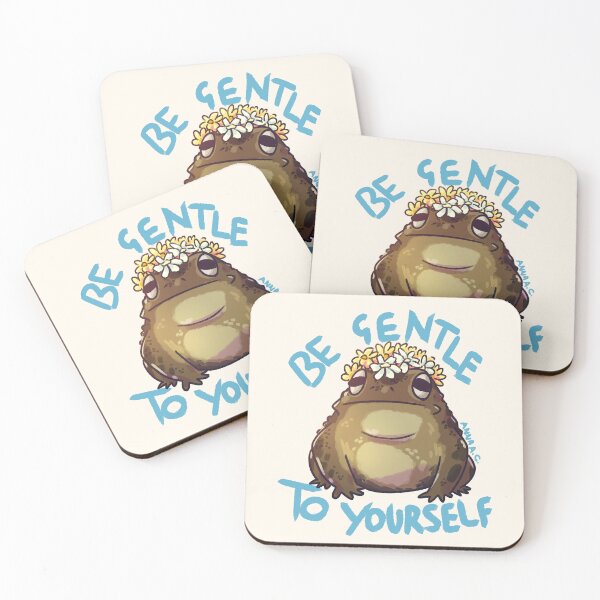 Item preview, Be Gentle to Yourself Toad designed and sold by RumpledCrow.