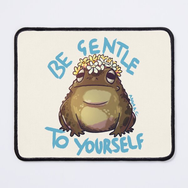 Item preview, Be Gentle to Yourself Toad designed and sold by RumpledCrow.