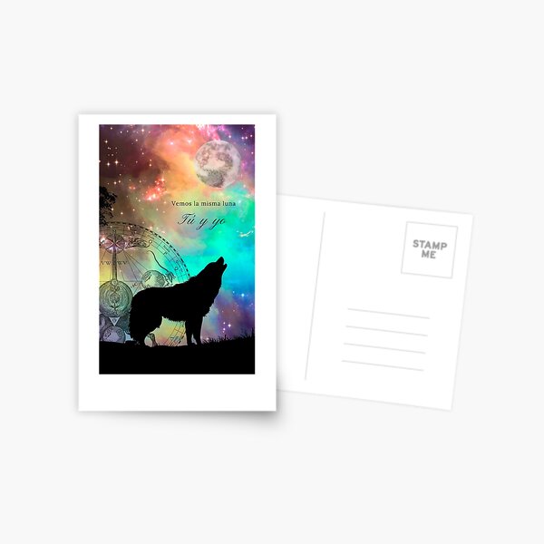 Vemos la misma luna, tú y yo Postal