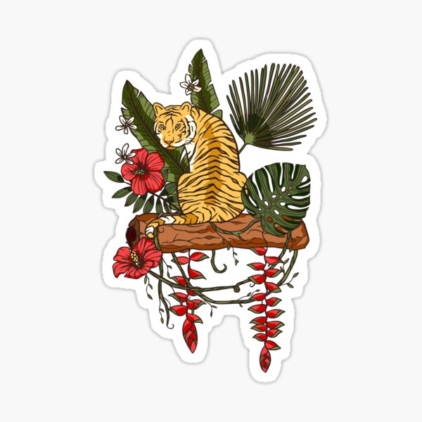 Item preview, Sitting Jungle Tiger Red Hanging Fruit - 2022 Year of the Tiger designed and sold by Trinket-Trickster.