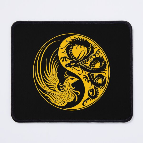Item preview, Yellow and Black Dragon Phoenix Yin Yang designed and sold by JeffBartels.
