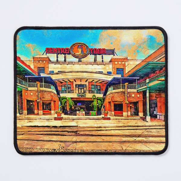 Item preview, Centro Ybor in Ybor City, Tampa - digital painting with a vintage look designed and sold by NickoPrints.
