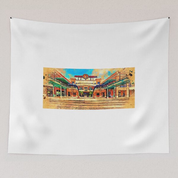 Item preview, Centro Ybor in Ybor City, Tampa - digital painting with a vintage look designed and sold by NickoPrints.