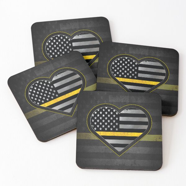 Item preview, Metal 911 Dispatch Thin Yellow Line Support designed and sold by artistwill.