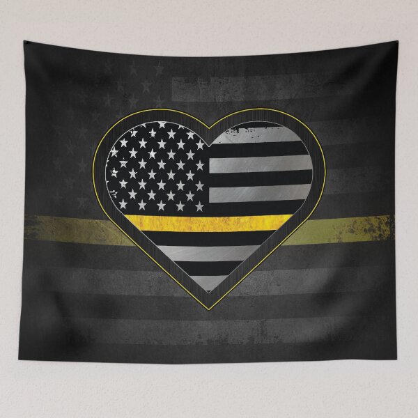 Item preview, Metal 911 Dispatch Thin Yellow Line Support designed and sold by artistwill.