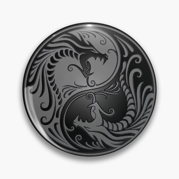 Item preview, Yin Yang Dragons Gray and Black designed and sold by JeffBartels.