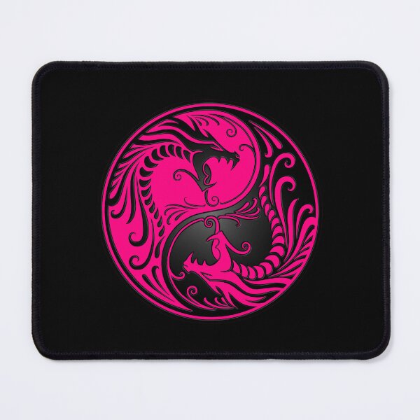 Item preview, Yin Yang Dragons Pink and Black designed and sold by JeffBartels.