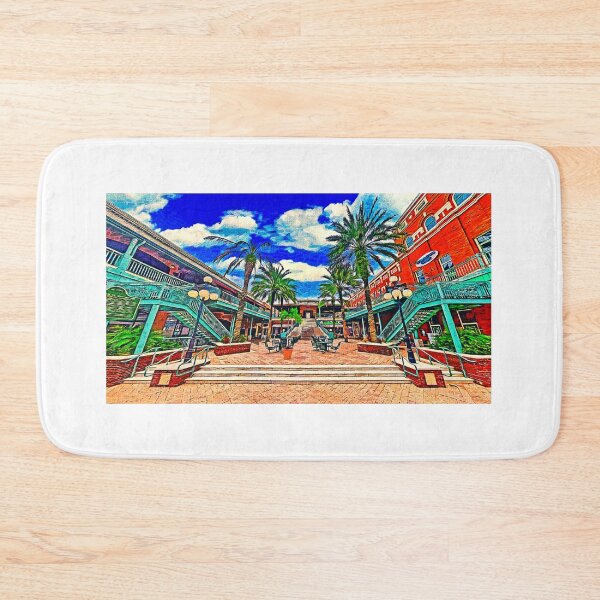 Item preview, Centro Ybor in Ybor City, Tampa - impressionist painting designed and sold by NickoPrints.